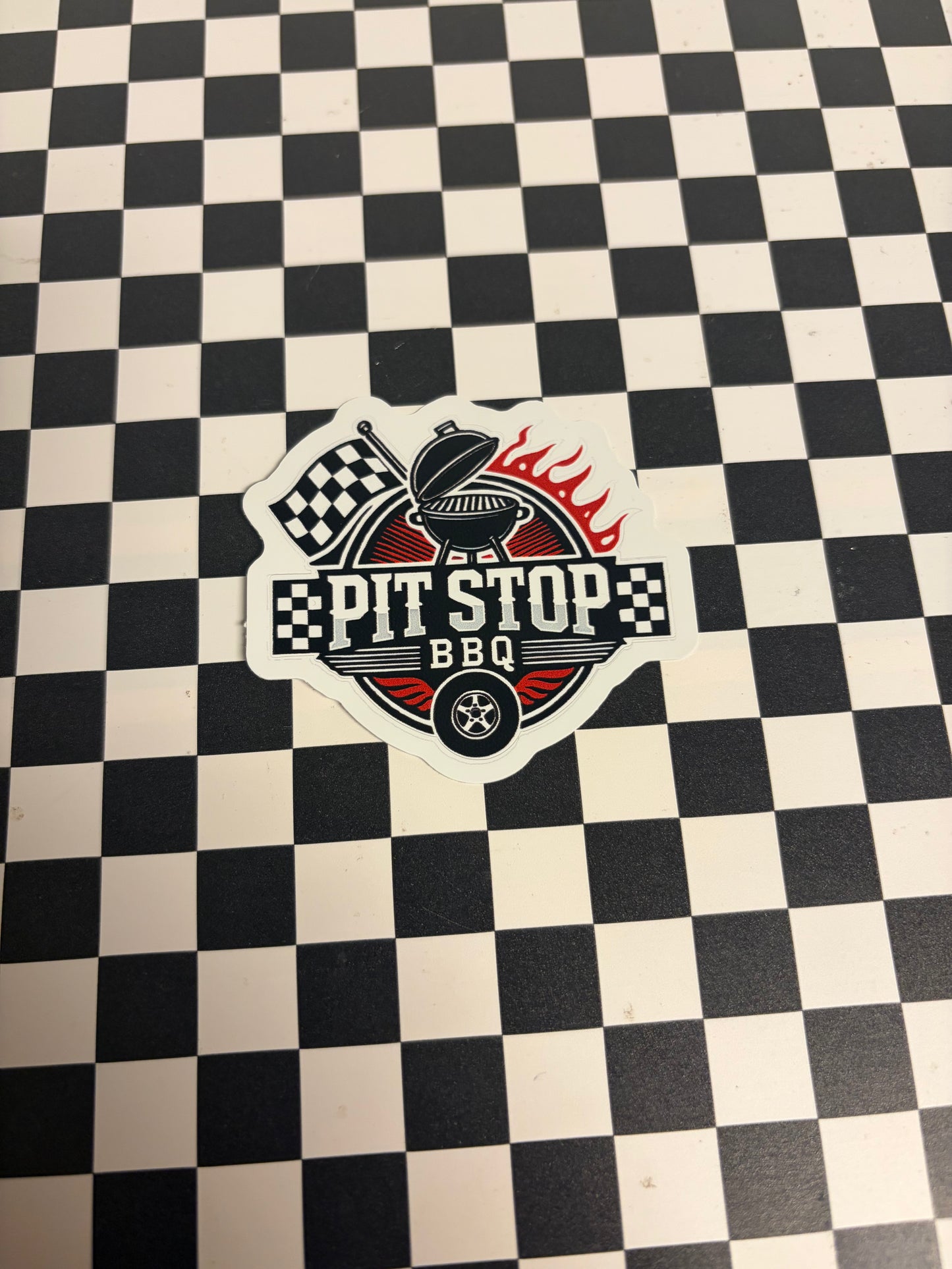 Pit Stop BBQ Logo Sticker