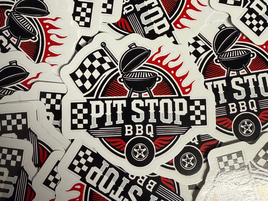 Pit Stop BBQ Logo Sticker